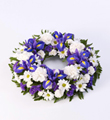 Classic Wreath - Blue and White