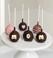 Belgian Chocolate Dipped Mother's Day Cake Pops - 6 piece