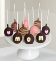 Belgain Chocolate Dipped Mother's Day Cake Pops - 10 piece